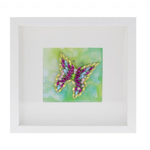 Multicoloured Butterfly Picture Frame