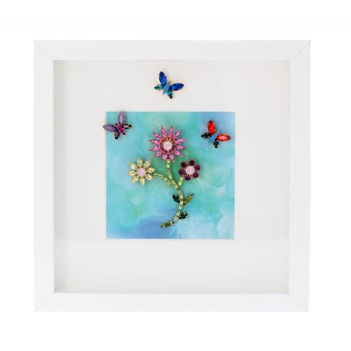 Butterfly Flower Dance Picture Frame
