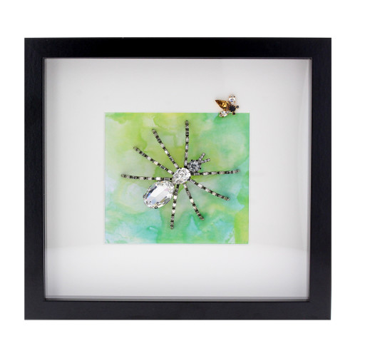 Crystal spider and Topaz bee frame.jpg
